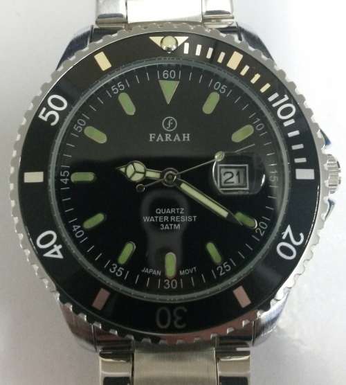FARAH *** STUNNING JAPAN MOVEMENT *** MEN WATCH (FREE SHIPPING)