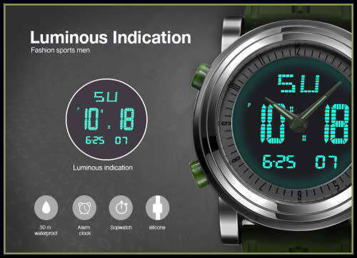 ***Brand new Dual Time Chronograph Sinobi men watch !!!