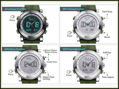 ***Brand new Dual Time Chronograph Sinobi men watch !!!
