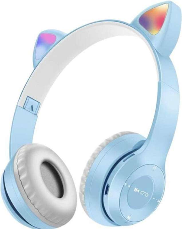 RGB Cat Ear Bluetooth Headset with Micro SD Card Slot