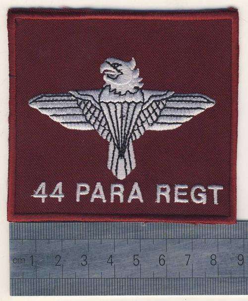 Parachute Regiment cloth patch worn on jump suits