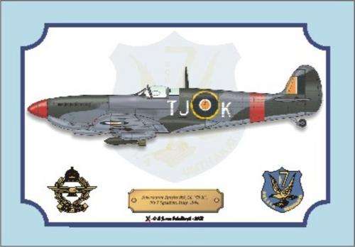 SAAF Sptifire Poster - 7 Squadron