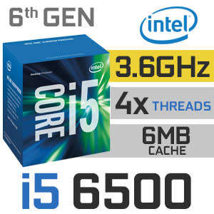Intel Core i5 6500 6th Generation Skylake Quad-Core 3.2GHz (3.6GHz Turbo) Dual Channel DDR4 6MBCache