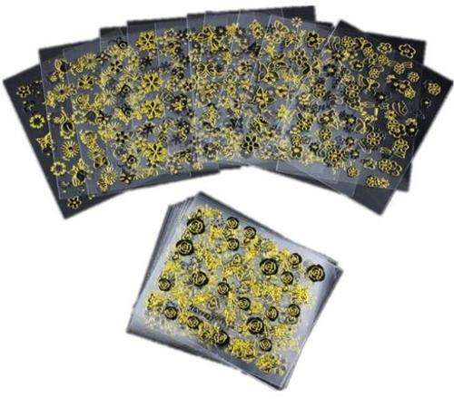pack of 24 beautiful nail stickers