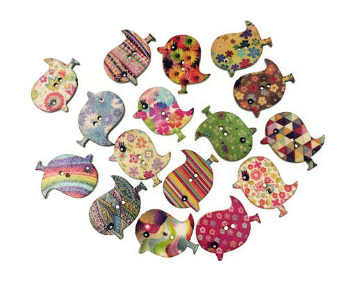 wooden buttons