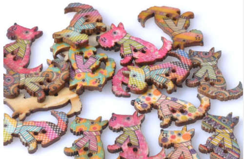 wooden buttons