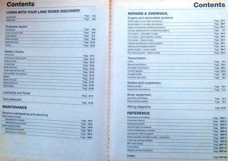 Haynes 3016 - Land Rover Discovery - 1989 to 1998 (G to S registration) Petrol and Diesel