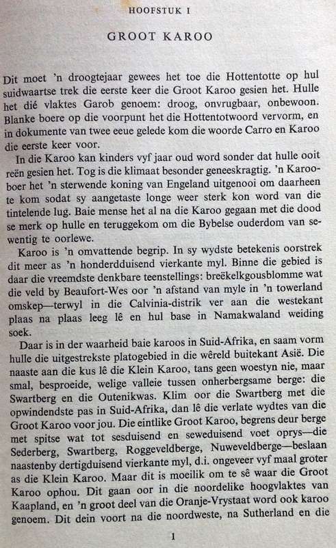 KAROO - Land van Weerbegin - Lawrence G Green - Hardeband