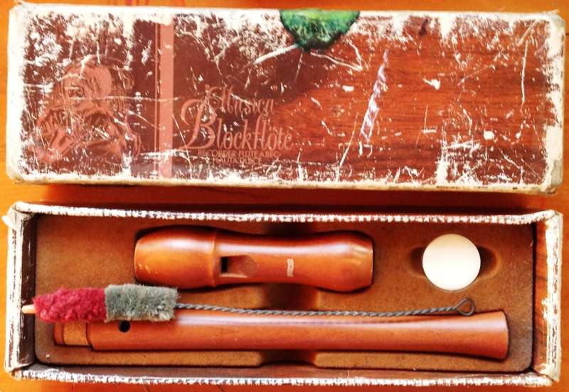 Vintage Musica Blockflote - Hohner -  Wooden Flute Recorder Pearwood Germany 9532 C Soprano