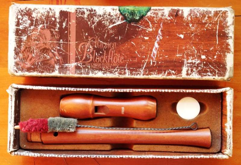 Vintage Musica Blockflote - Hohner -  Wooden Flute Recorder Pearwood Germany 9532 C Soprano
