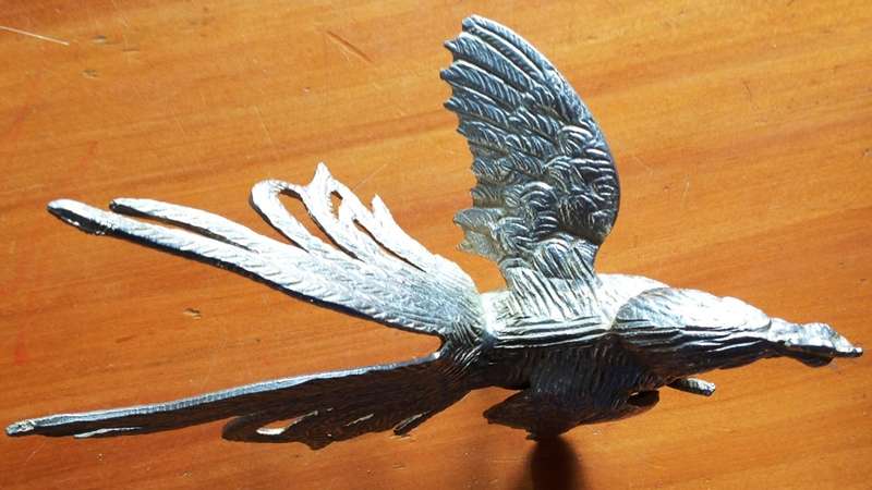 Vintage brass ornate detailed Fighting Rooster