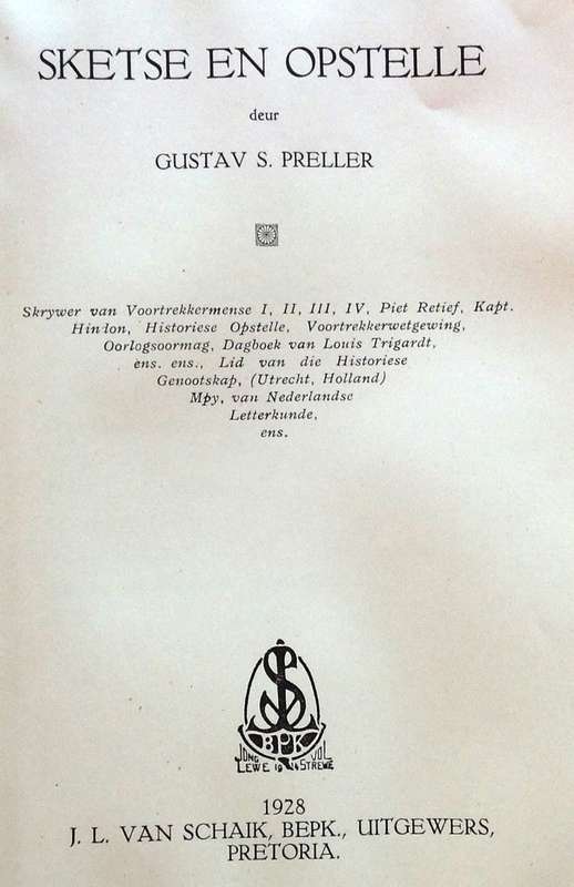 Sketse en Opstelle - Gustav S Preller - Hardeband
