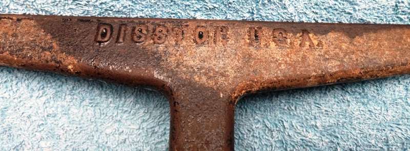 Vintage Disston USA Number 2 hand saw vice clamp for hand saw blade sharpening