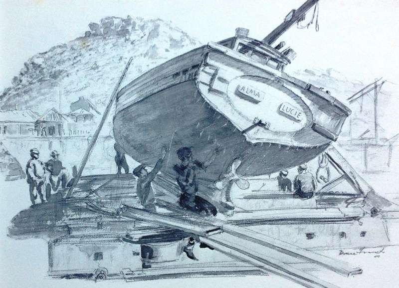 Fishermen of the Cape - illustrations by Bruce Franck and text by Frank Robb - Hardcover
