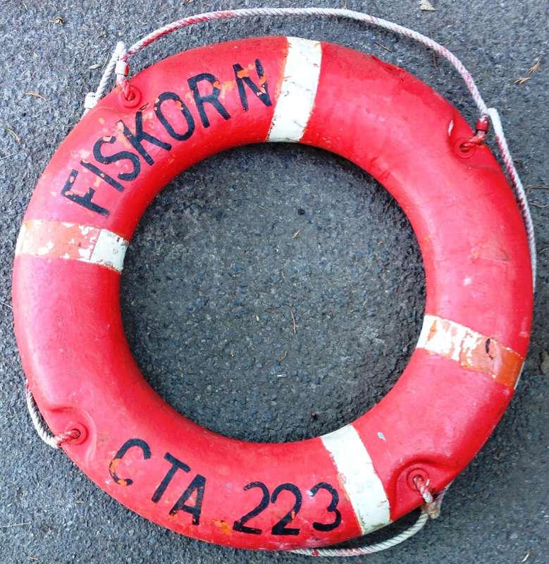 Vintage original life ring or lifebuoy