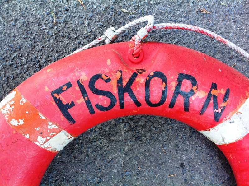 Vintage original life ring or lifebuoy