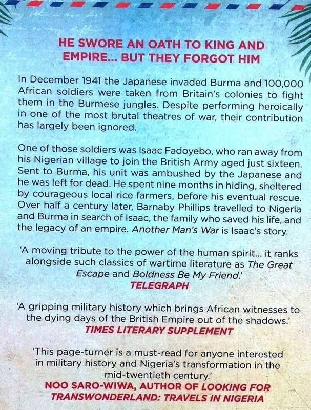 Another Man's War - The Story of a Burma Boy in Britain's Forgotten African Army - Barnaby Phillips