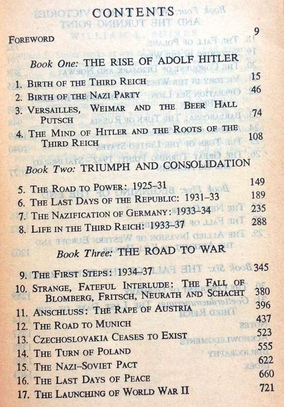 The Rise and Fall of the Third Reich - William L Shirer - the world famous history of Nazi Germany