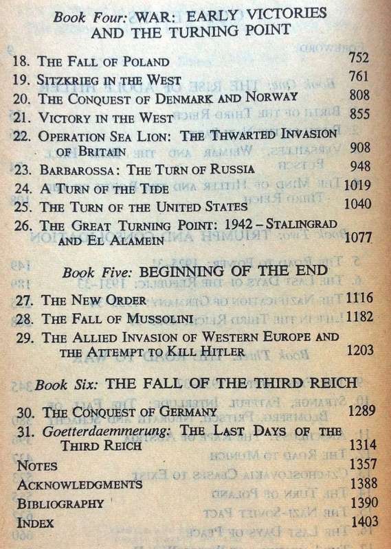 The Rise and Fall of the Third Reich - William L Shirer - the world famous history of Nazi Germany