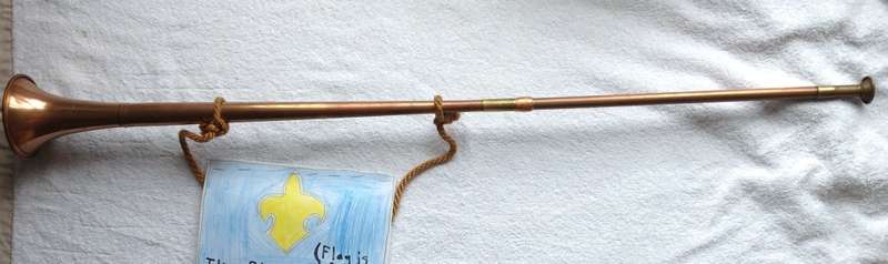 Vintage Copper and Brass Fox Hunting Horn - Made in England