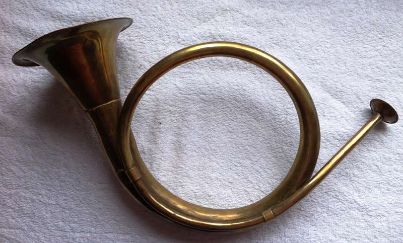Vintage Brass Copper hunting horn