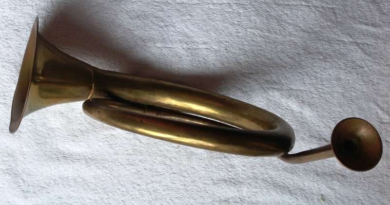 Vintage Brass Copper hunting horn