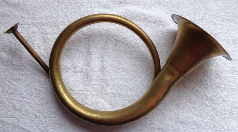 Vintage Brass Copper hunting horn