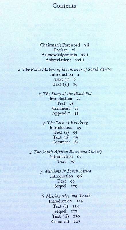 David Livingstone - South African Papers 1849 - 1853 - Van Riebeeck Society - VRS - VRV
