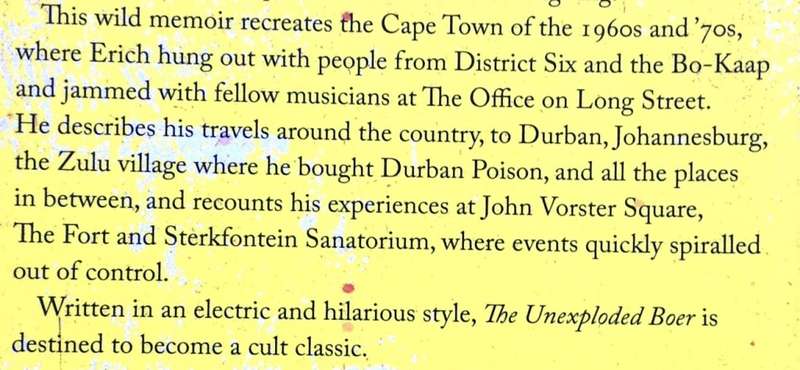 The Unexploded Boer - Erich Rautenbach