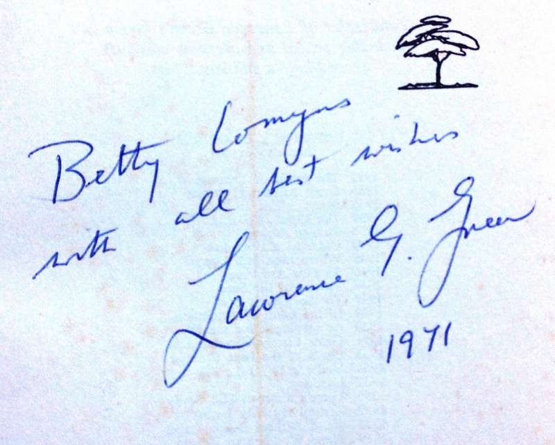 A Taste of South-Easter - Lawrence G Green - Hardcover - book signed by Lawrence Green, Author