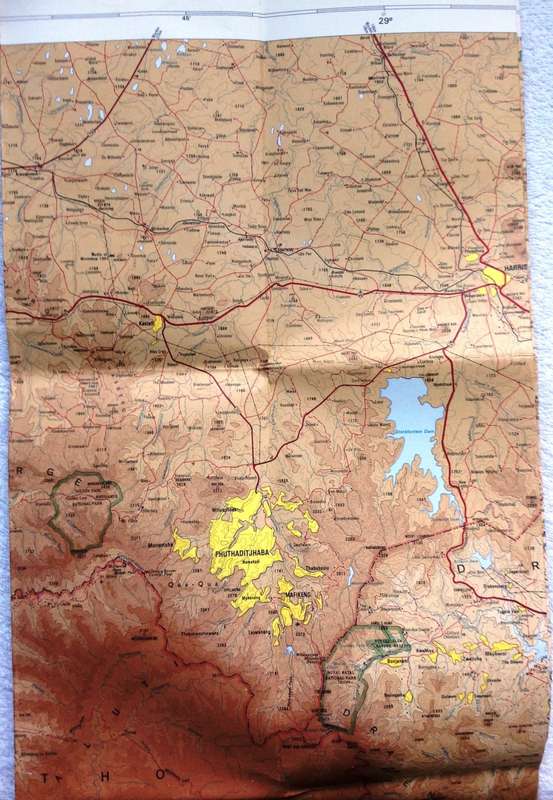 MAP - HARRISMITH - Ref 2828 - Topographical edition 1989  1 : 250,000