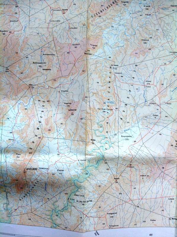 MAP - AI-AIS - Ref 2716 - Topographical edition 1977  Suidwes-Afrika      1 : 250,000