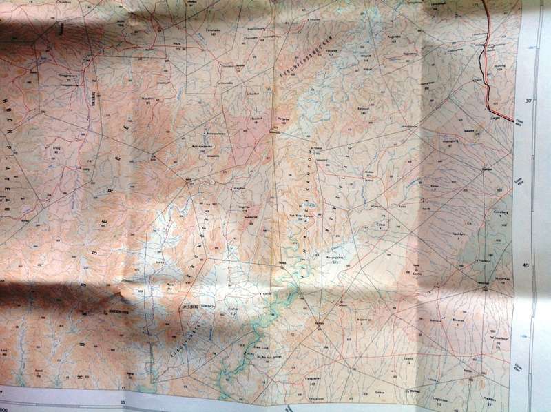 MAP - AI-AIS - Ref 2716 - Topographical edition 1977  Suidwes-Afrika      1 : 250,000