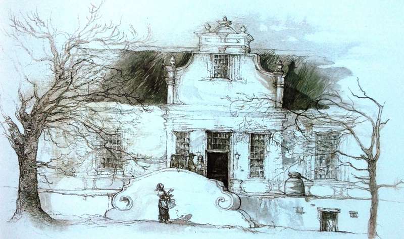 EIKESTAD - A collection of pen and wash drawings of Stellenbosch by Cora Coetzee