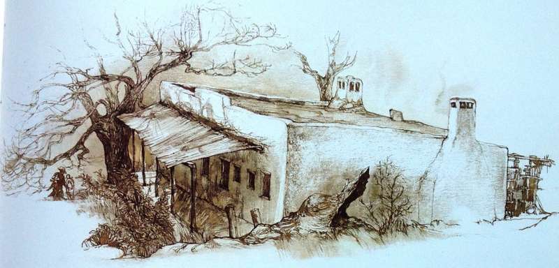 EIKESTAD - A collection of pen and wash drawings of Stellenbosch by Cora Coetzee