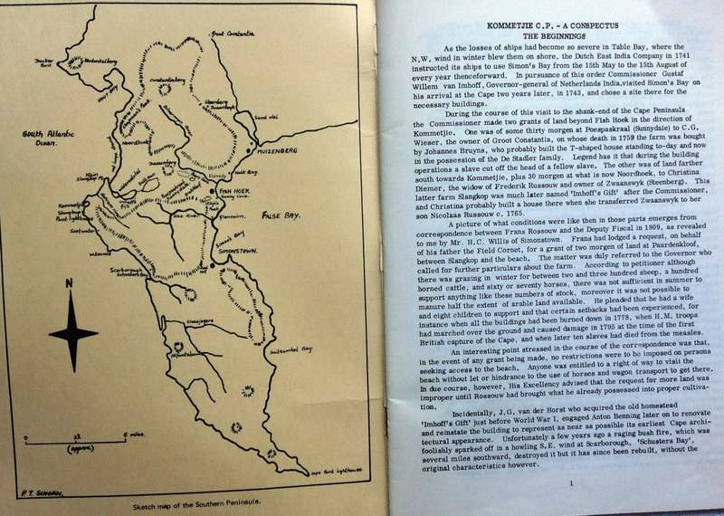 KOMMETJIE C.P. - A Conspectus by "Herr Dokter" - Dr J F Midgely