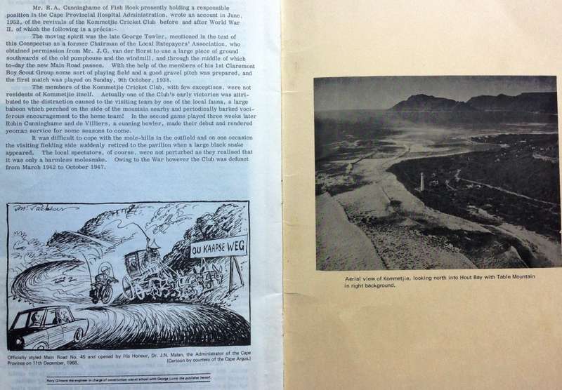 KOMMETJIE C.P. - A Conspectus by "Herr Dokter" - Dr J F Midgely