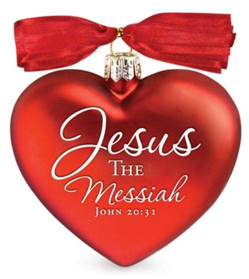Glass blown Christmas decoration swirl ornaments- Jesus and other