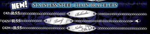 BRAND NEW - Stainless steel bracelet - FREE ENGRAVING