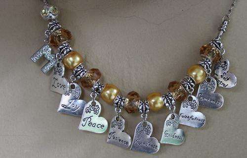 Fruit of the Spirit dangling European bracelet -
