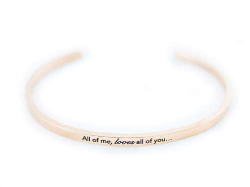 Inspirational gift bracelet - 100% stainless steel
