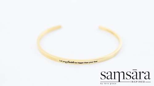Inspirational gift bracelet - 100% stainless steel