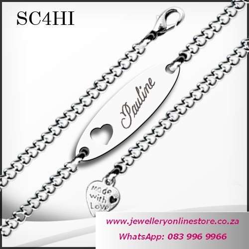 Valentine gifts - Personalized men chain bracelet plus FREE engraving