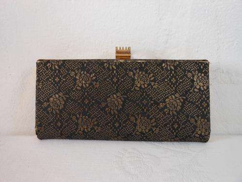 Vintage box clutch bag purse