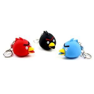 Angry Birds LED keychain with Sound - red