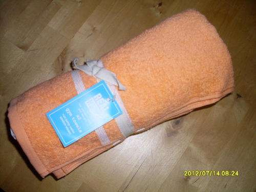 2 x Gym Towels Orange and White