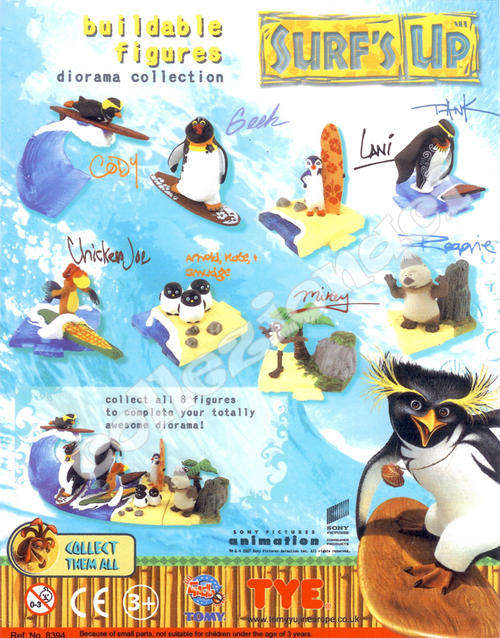 Surf's Up Figures in Diorama!