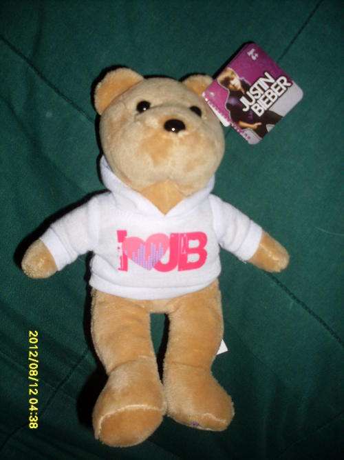 Authentic Justin Bieber I Love Bieber Bear