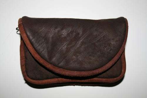 Imported Genuine Leather Pouch Purse from Pakistan (Brown)