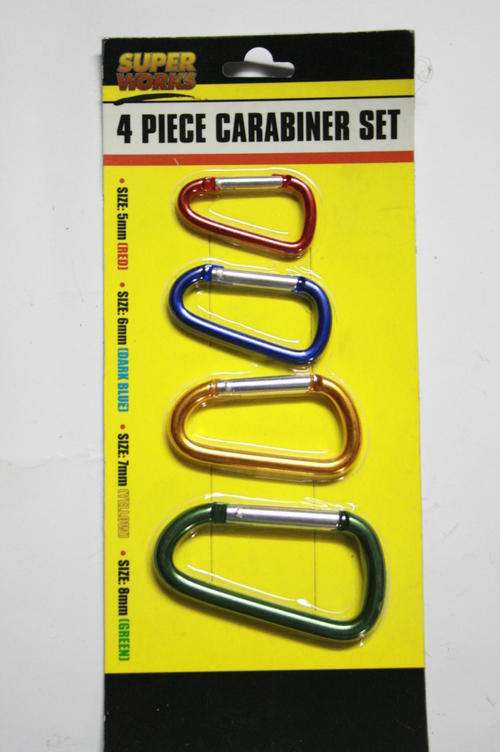 4 Piece Carabiner Set